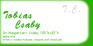 tobias csaby business card